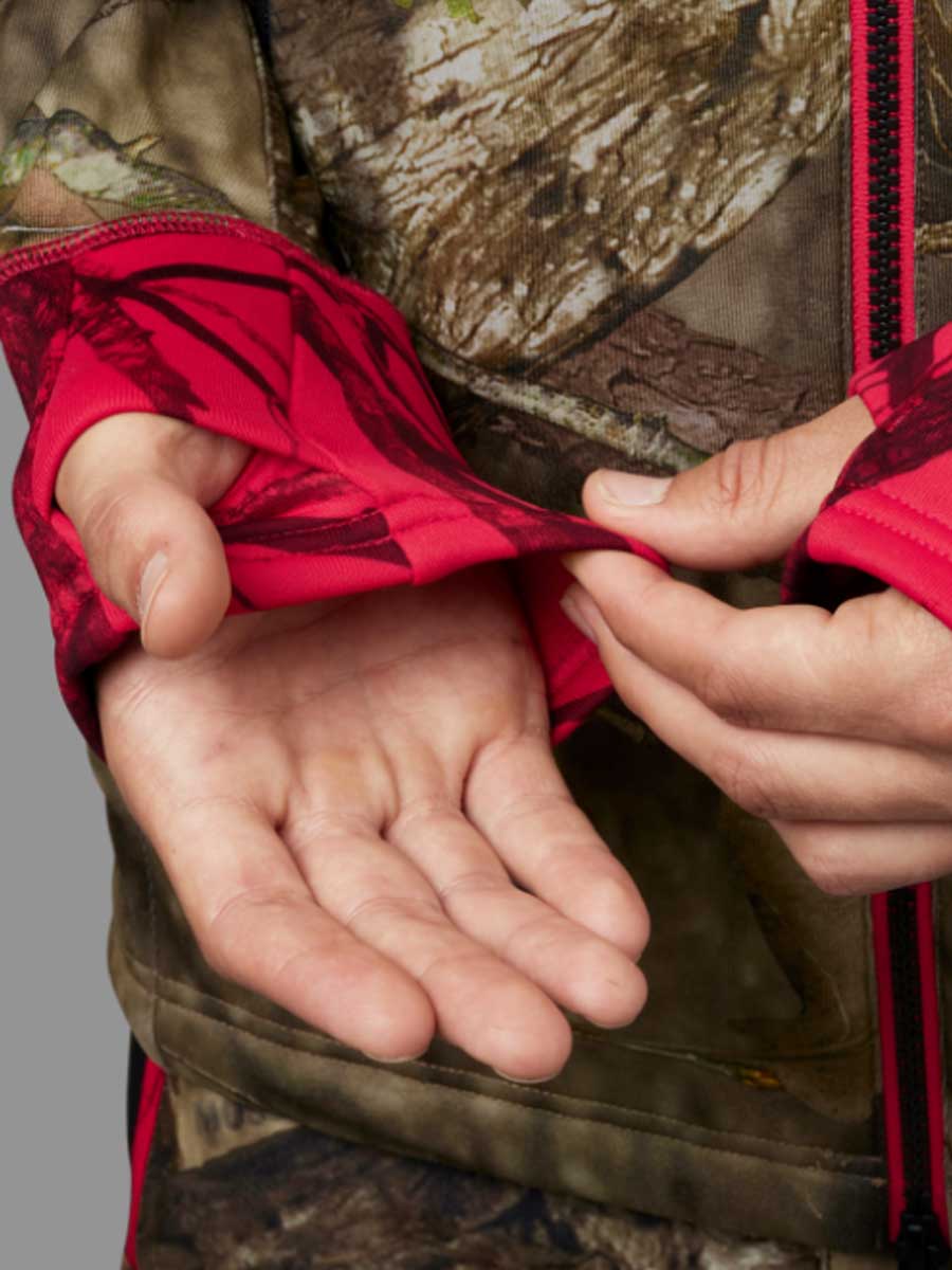 HARKILA Moose Hunter 2.0 Fleece Jacket - Mens - Mossy Oak Break-Up Country / Mossy Oak Red Harkila