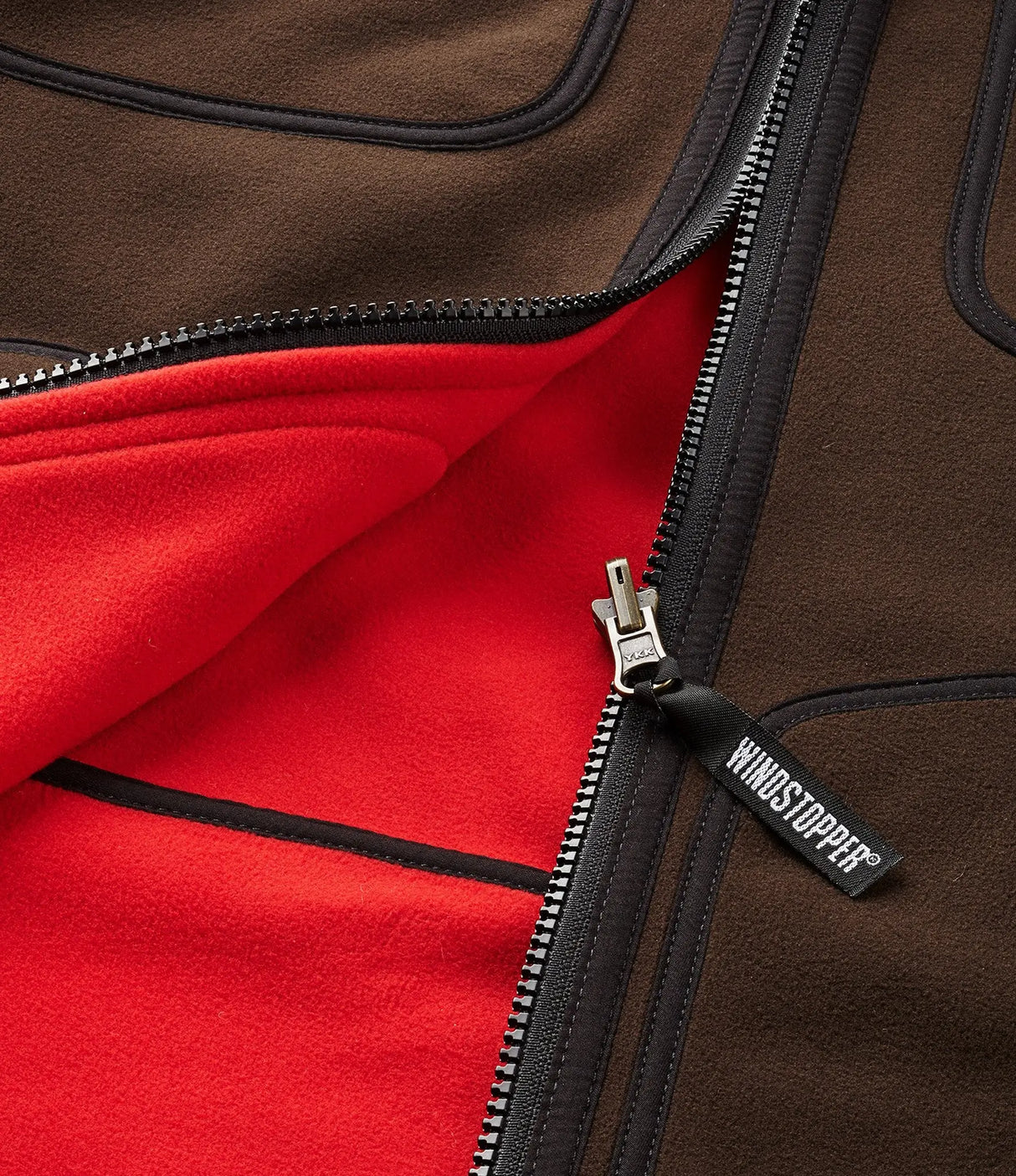 HARKILA Kamko Fleece - Mens Reversible Windstopper - Brown / Red Harkila