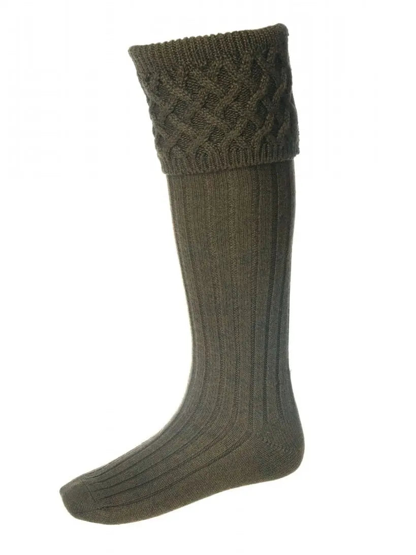 House Of Cheviot - Rannoch Shooting Socks - Bracken