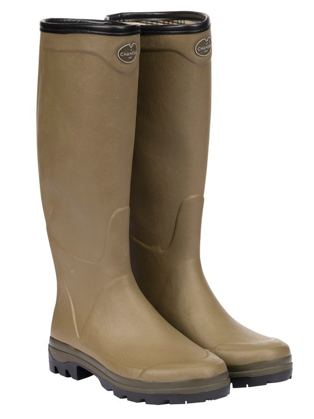 LE CHAMEAU Boots - Mens Country Cross Jersey - Vert Vierzon