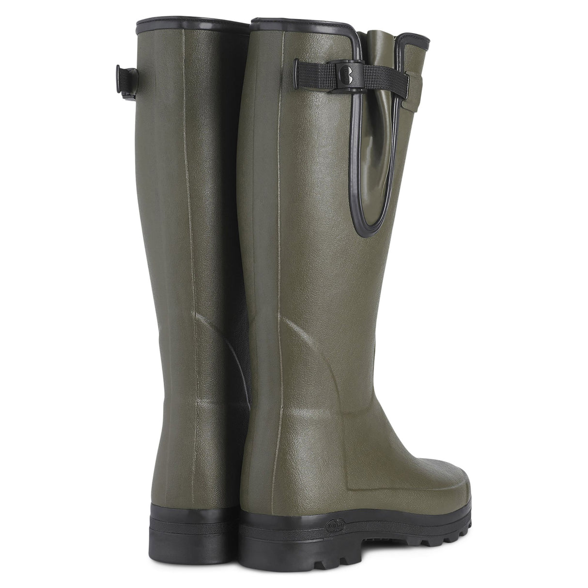 LE CHAMEAU Vierzonord Boots - Mens Neoprene Lined - Dark Green Le Chameau