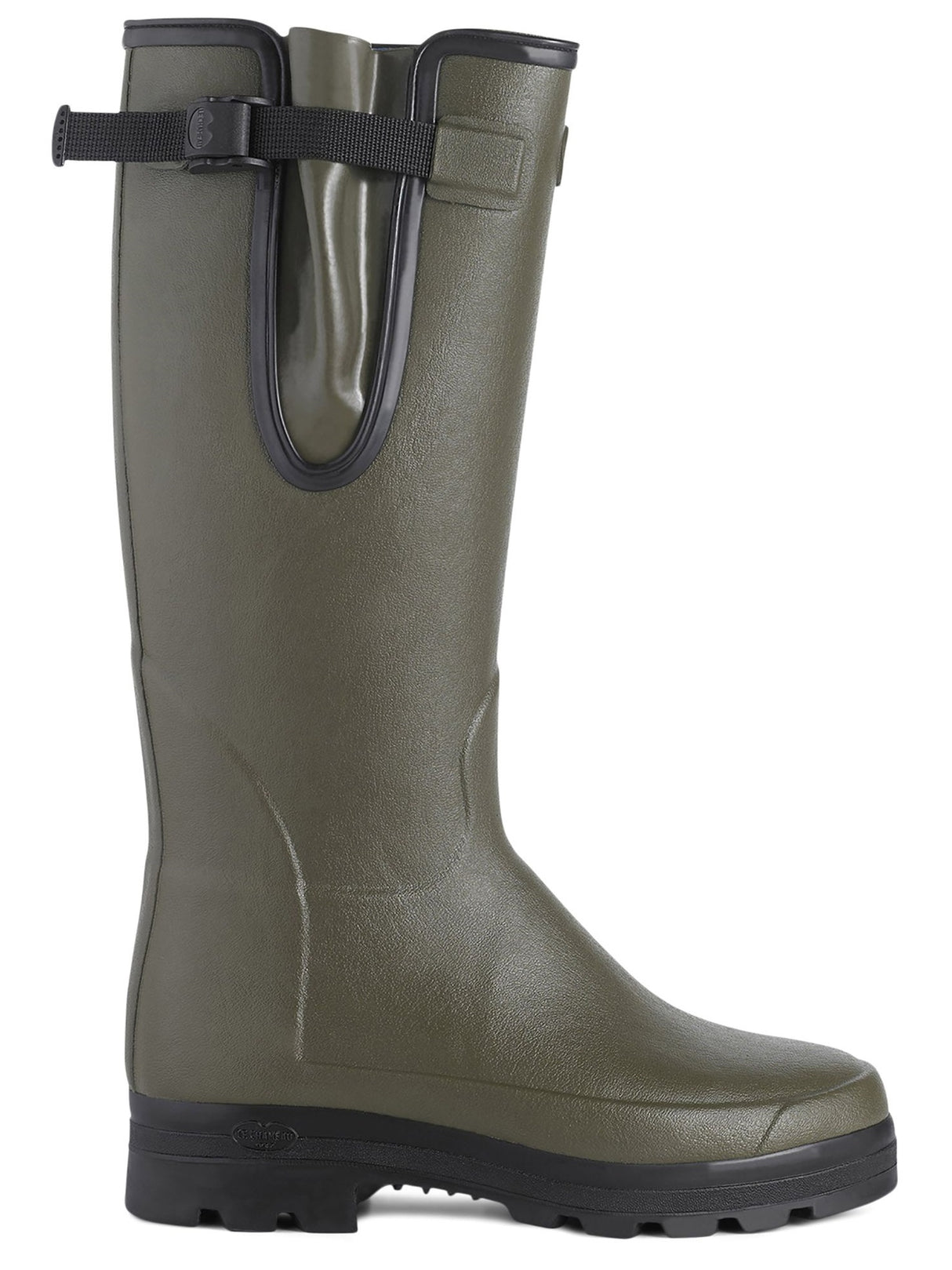 LE CHAMEAU Vierzonord Boots - Mens Neoprene Lined - Dark Green Le Chameau
