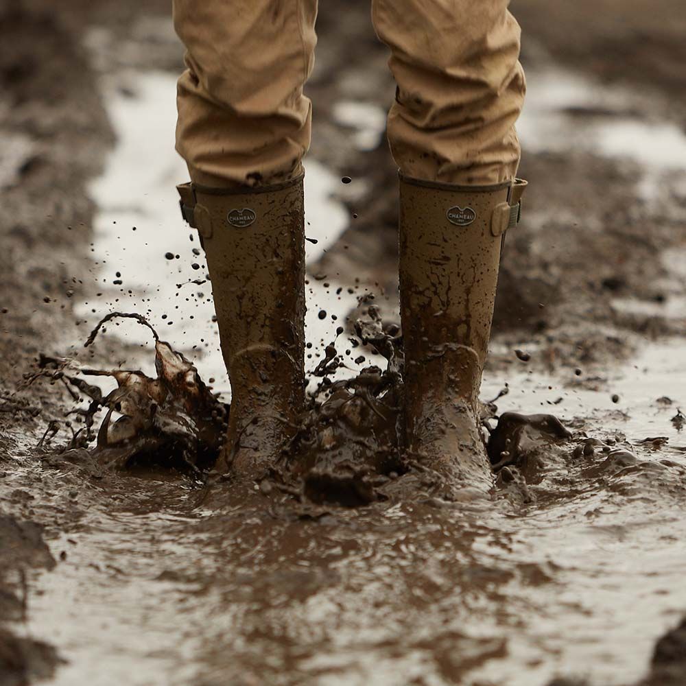 LE CHAMEAU Vierzon Boots - Mens Jersey Lined - Iconic Green Le Chameau