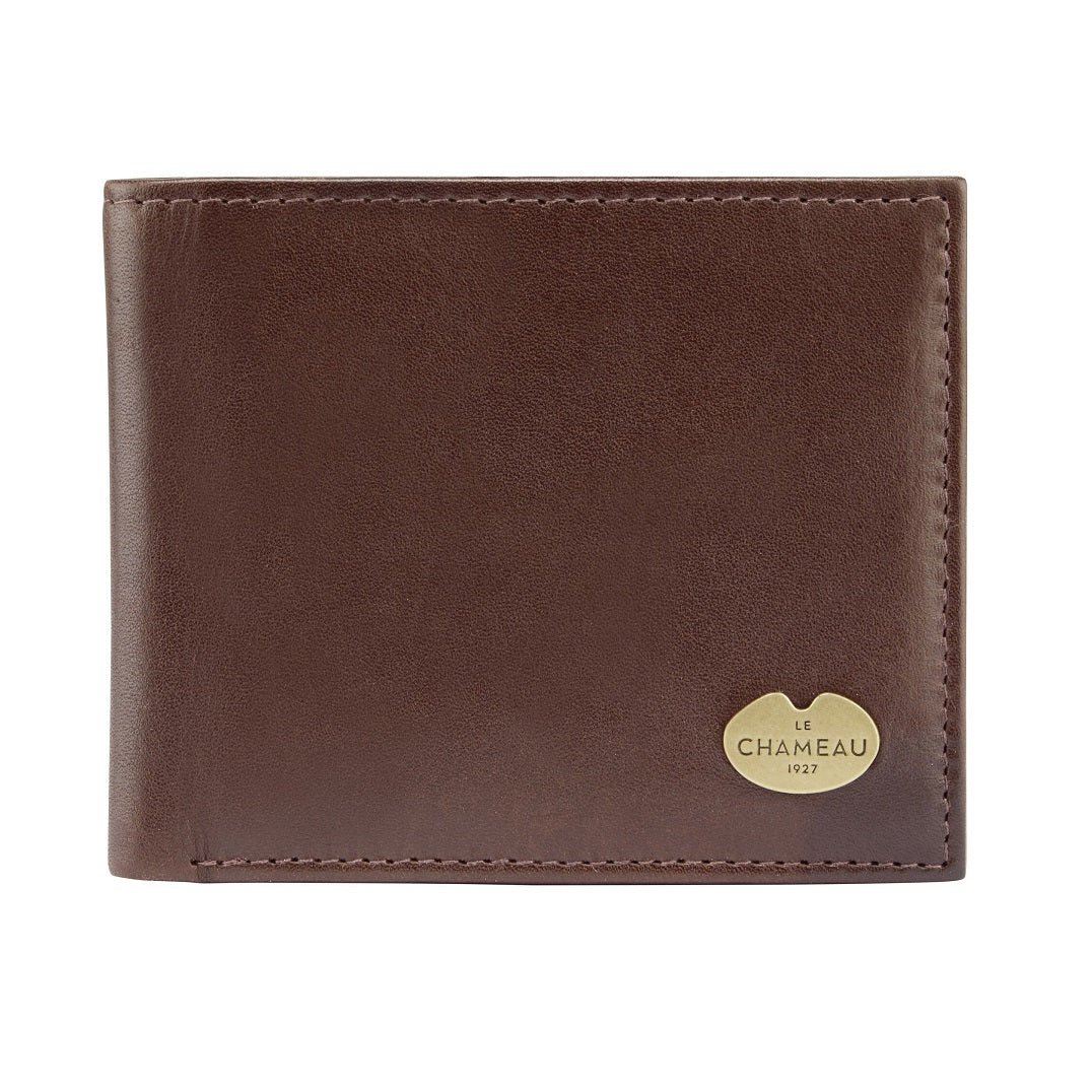 LE CHAMEAU Licence Holder & Bifold Wallet Gift Set - Marron Fonce