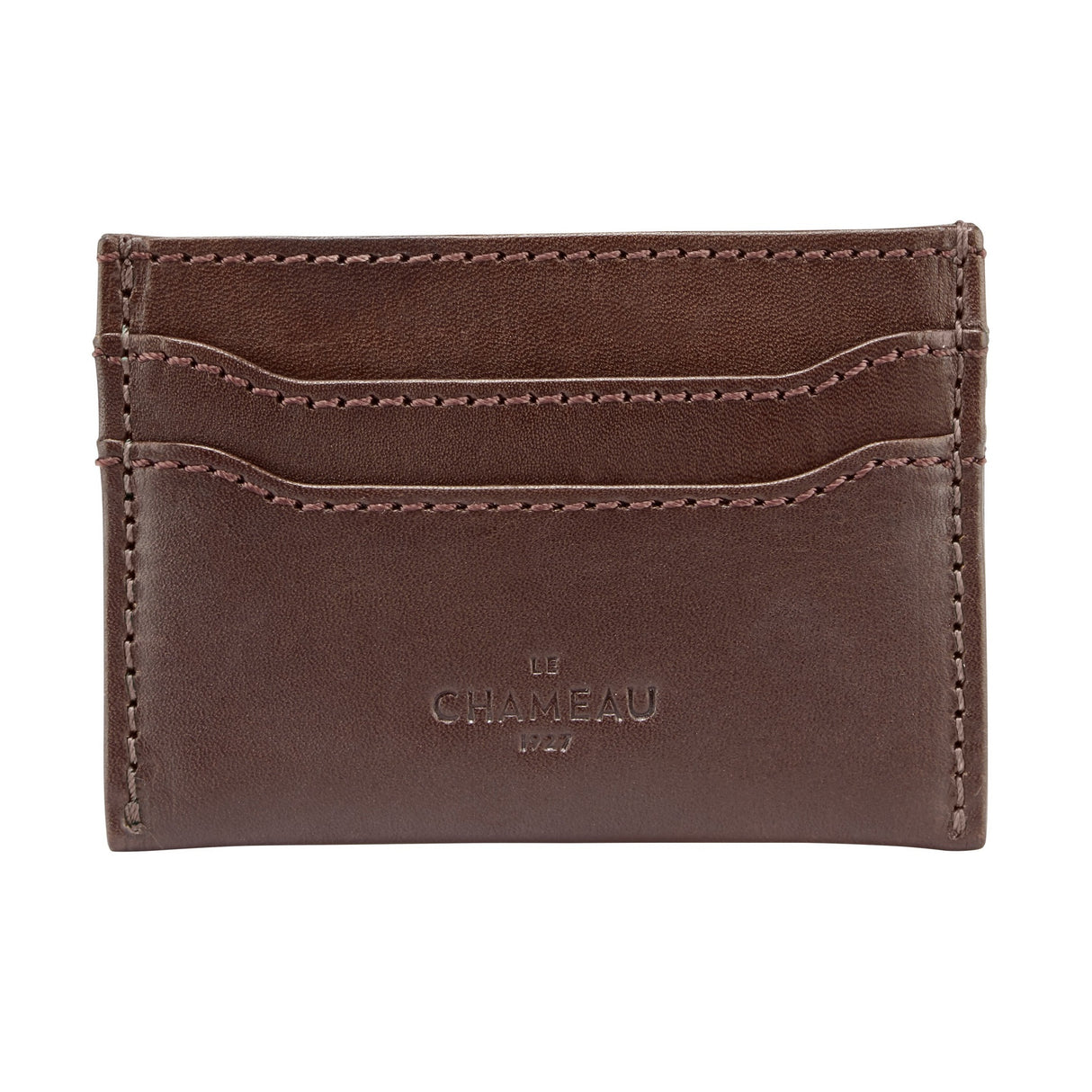 LE CHAMEAU Licence Holder & Card Holder Gift Set - Marron Fonce