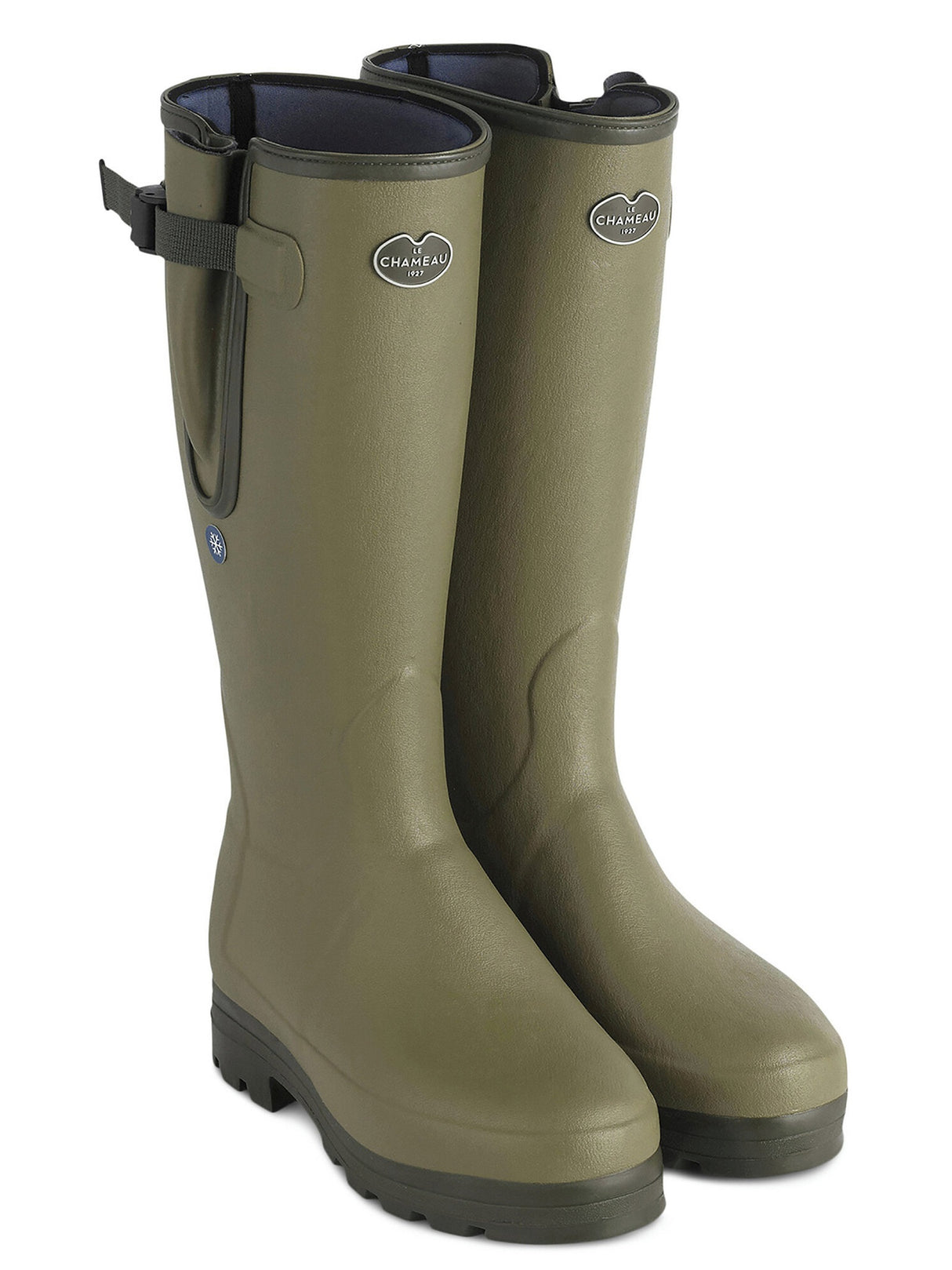 LE CHAMEAU Vierzonord Plus Cold Weather Boots - Mens Neoprene Lined - Iconic Green Le Chameau