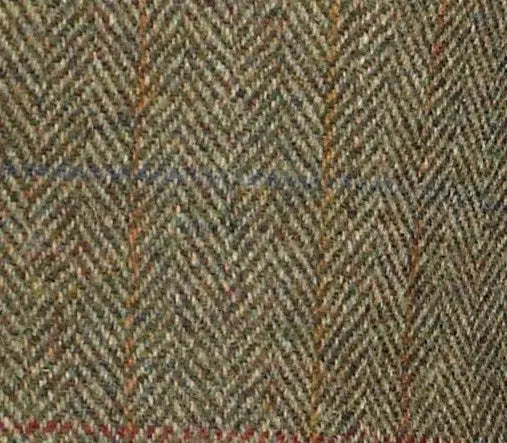 Harris Tweed Taransay Sports JacketHARRIS TWEED Jacket - Mens Stromay - Olive Green with Check