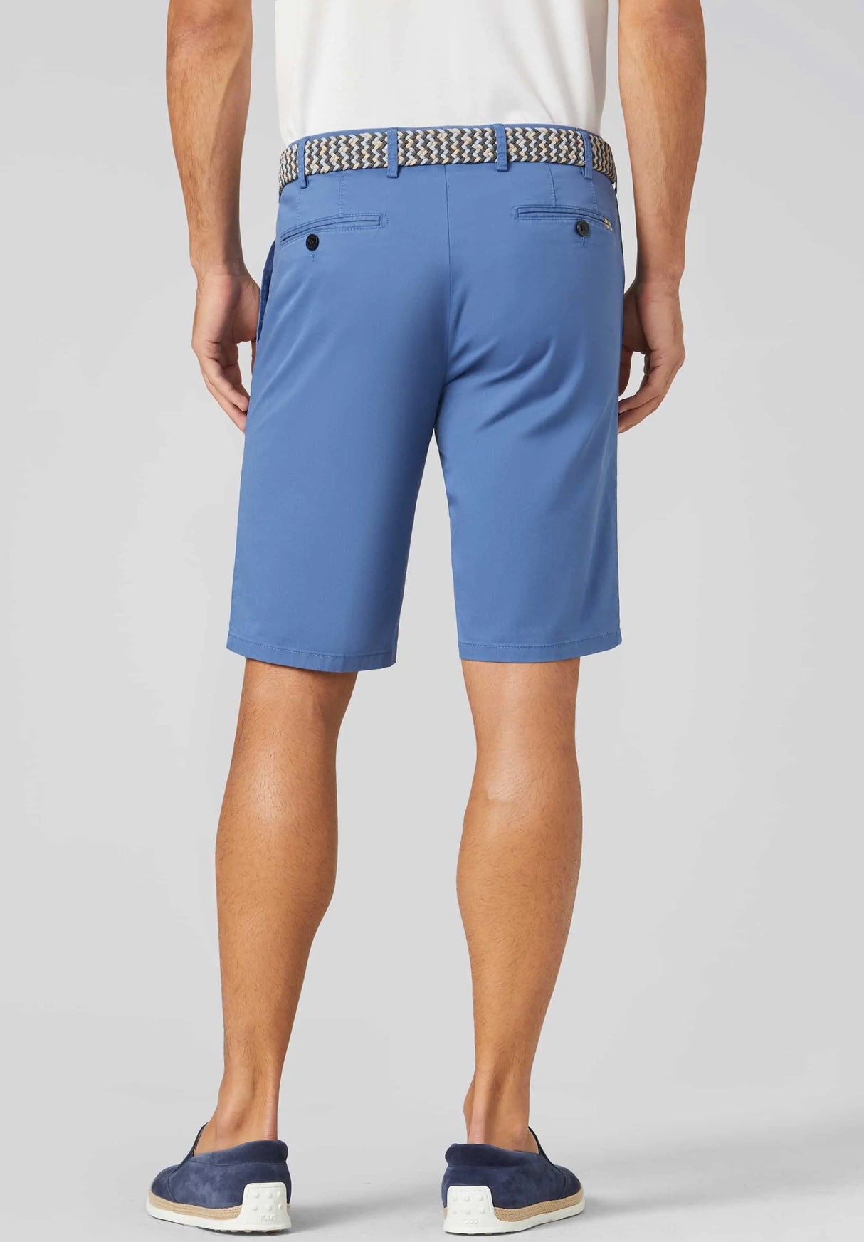 MEYER B-Palma Shorts - Men's Cotton Twill - Blue Meyer
