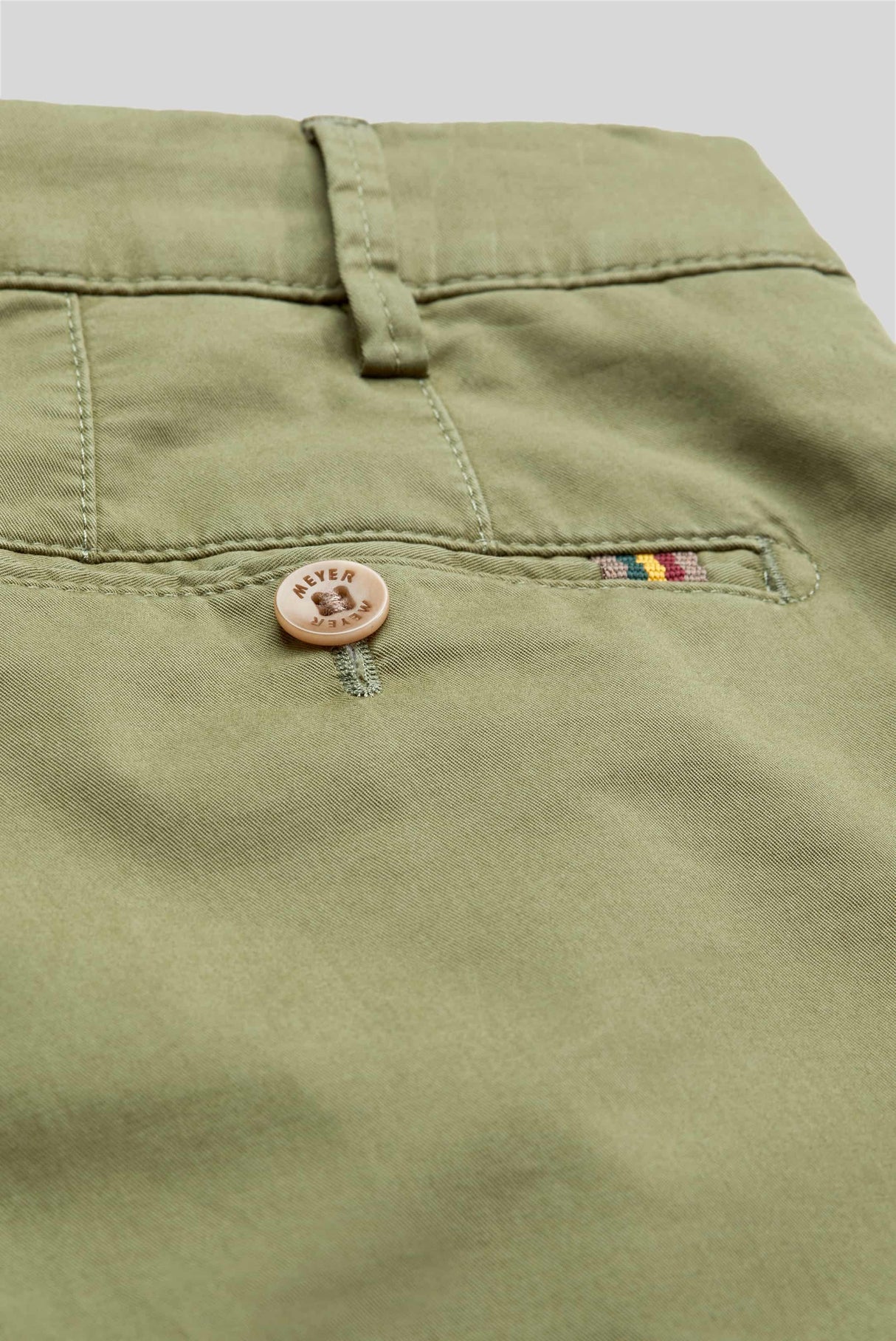 50% OFF - MEYER B-Palma Shorts - Men's Cotton Twill - Green - Size: 32" Waist Meyer