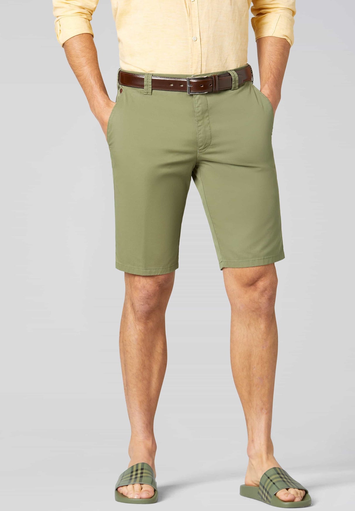 50% OFF - MEYER B-Palma Shorts - Men's Cotton Twill - Green - Size: 32" Waist Meyer