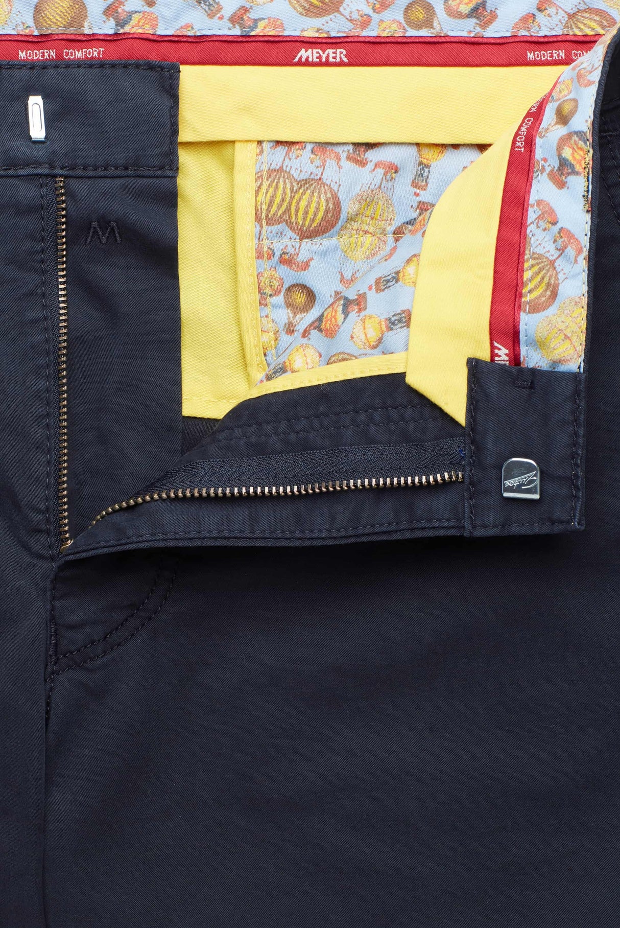 MEYER B-Palma 3011 Shorts - Men's Cotton Twill - Navy Meyer