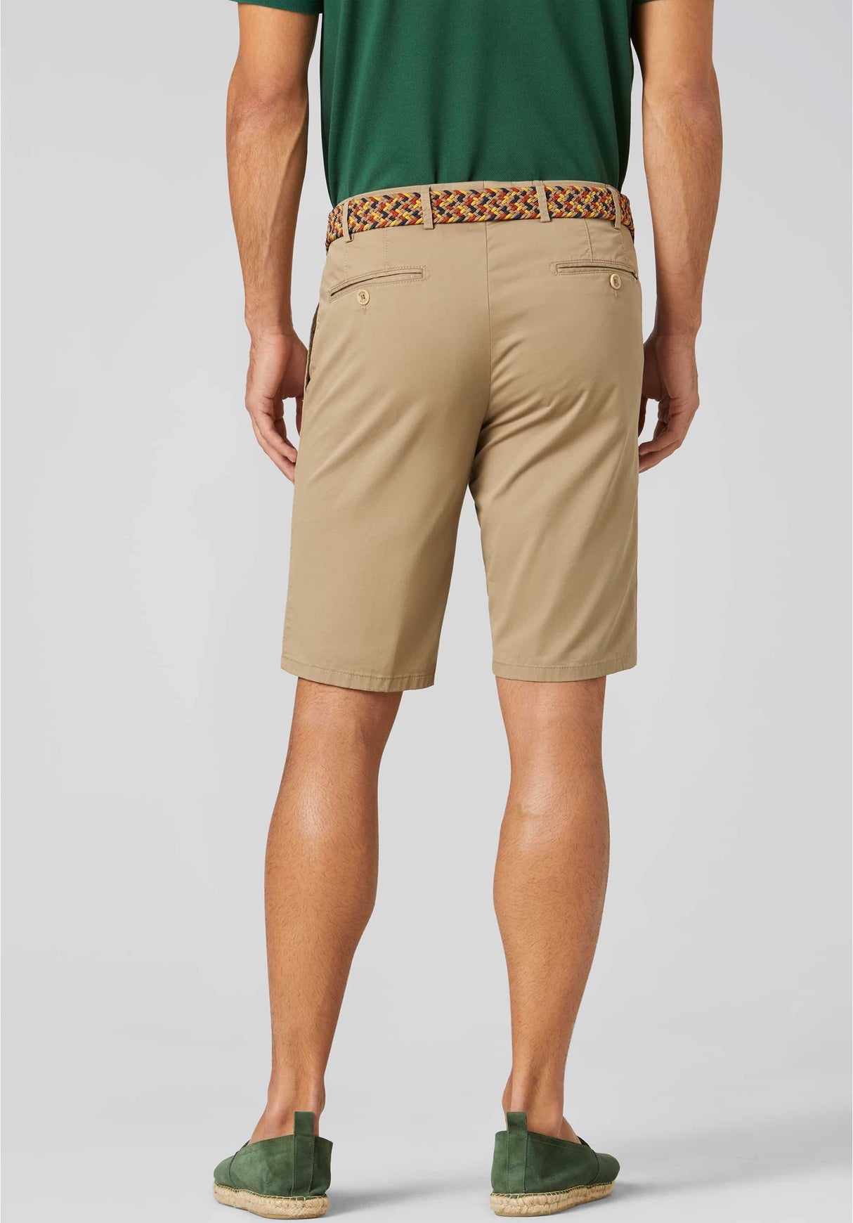 MEYER B-Palma Shorts - Men's Cotton Twill - Taupe Meyer