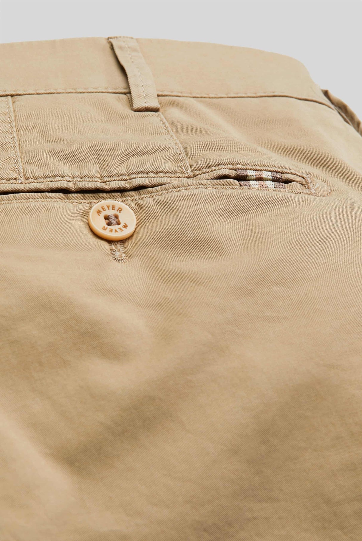 MEYER B-Palma Shorts - Men's Cotton Twill - Taupe Meyer