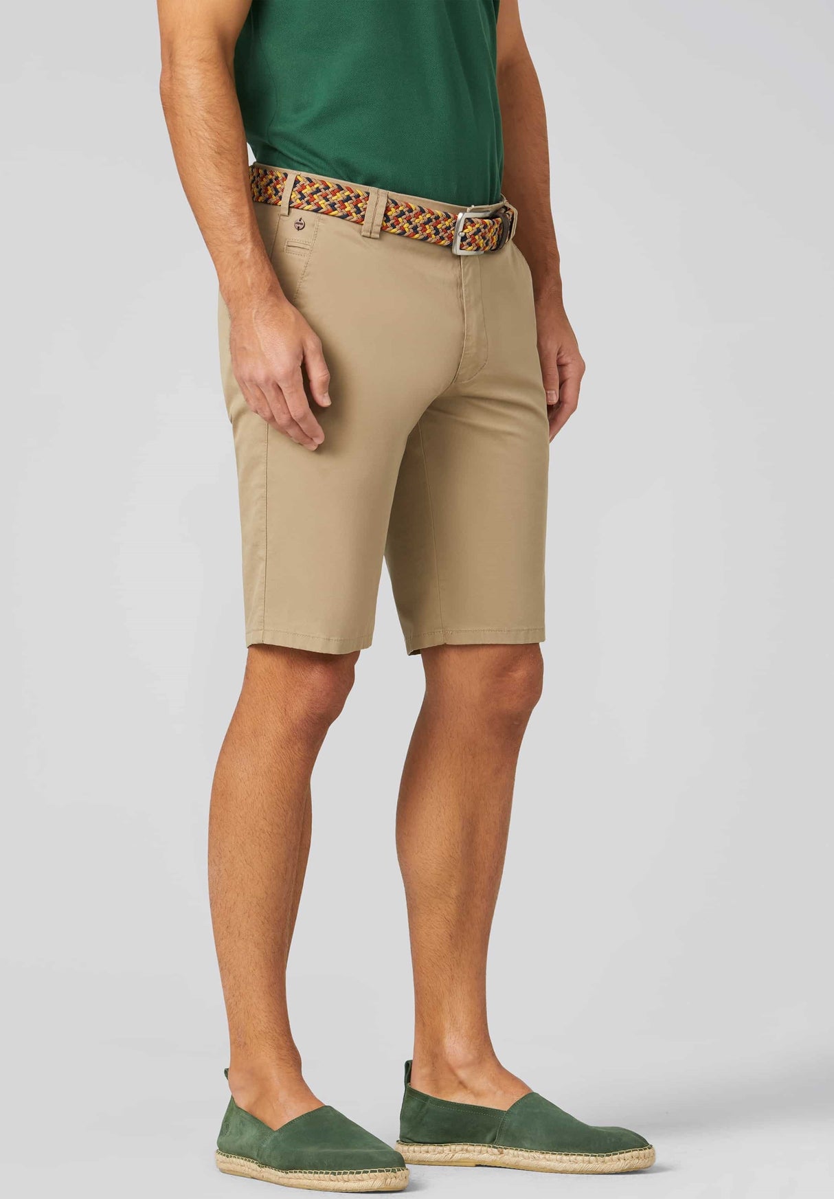 MEYER B-Palma Shorts - Men's Cotton Twill - Taupe Meyer
