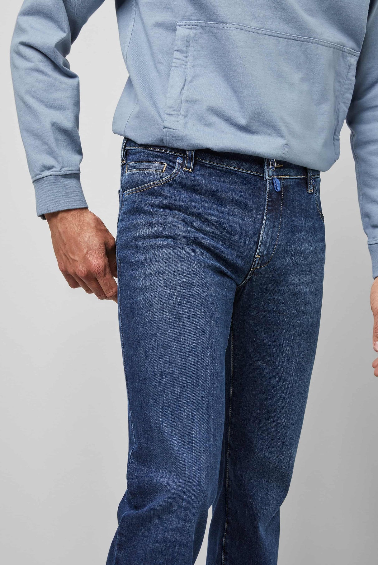 MEYER M5 Jeans - 6209 Regular Fit - Fairtrade Stretch Denim - Stone Blue Meyer