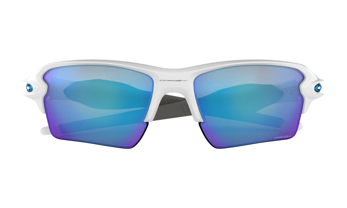 OAKLEY Flak 2.0 XL Sunglasses - Polished White - Prizm Sapphire Oakley