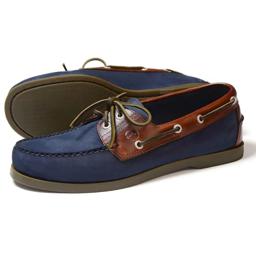 ORCA BAY Ladies Oakland Leather Deck Shoes - Navy/Oak Orca Bay