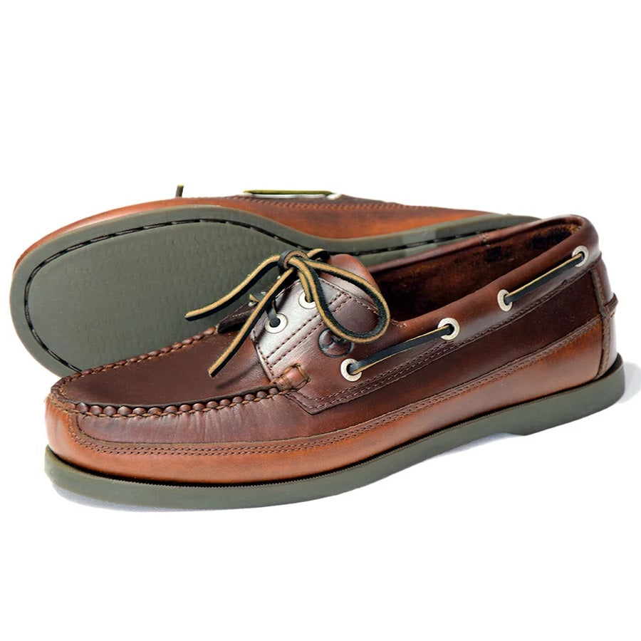 ORCA BAY Mens Augusta Leather Deck Shoes - Elk Orca Bay