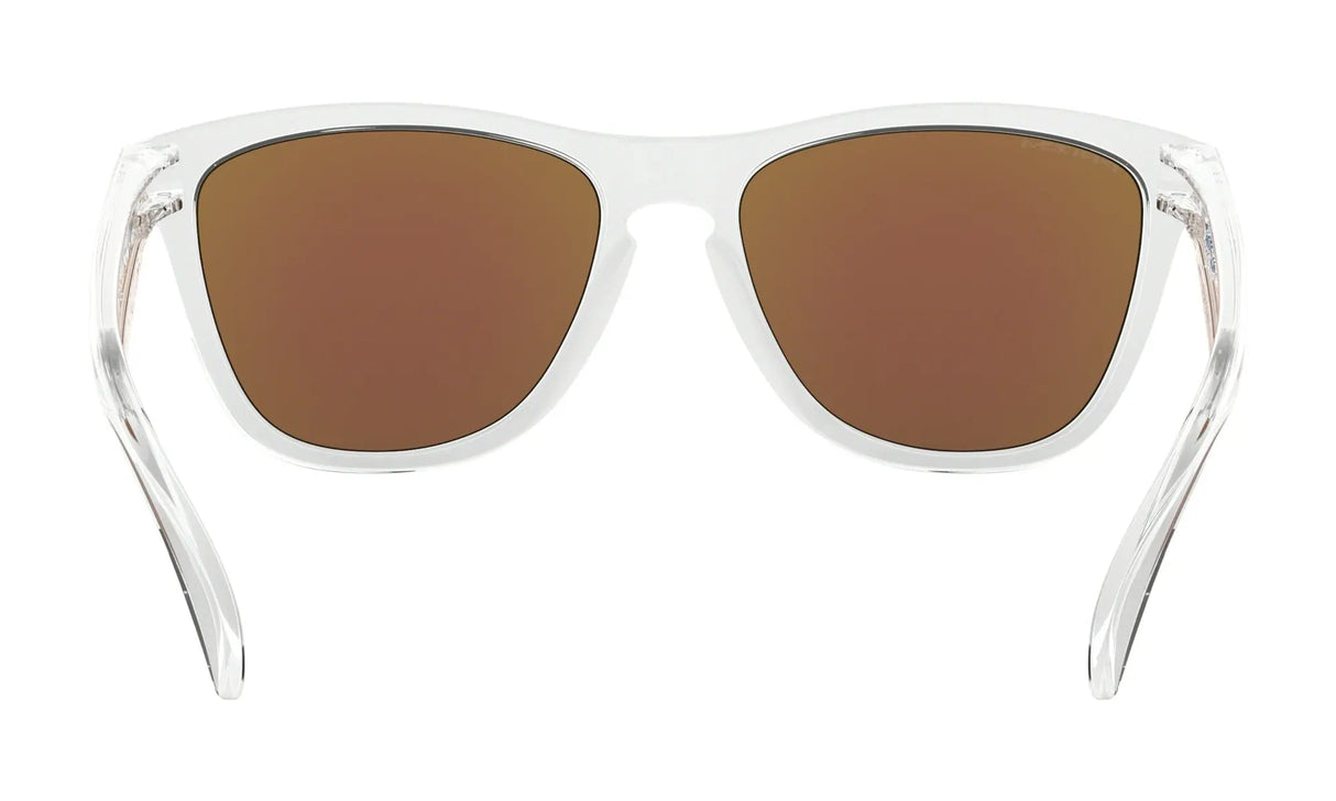OAKLEY Frogskins Sunglasses - Crystal Clear Frame - Prizm Sapphire Lens Oakley