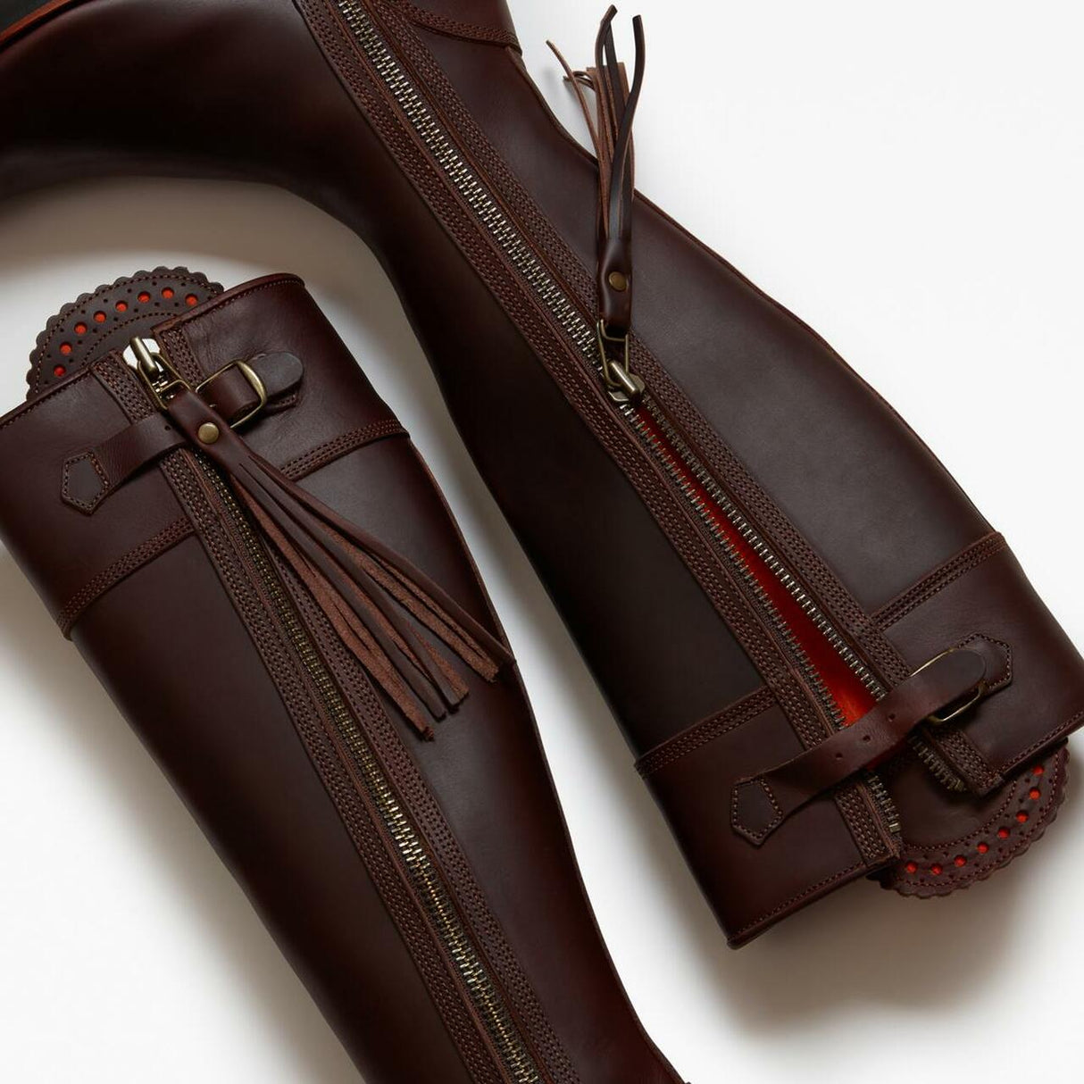 PENELOPE CHILVERS Long Tassel Boots - Leather - Conker Penelope Chilvers