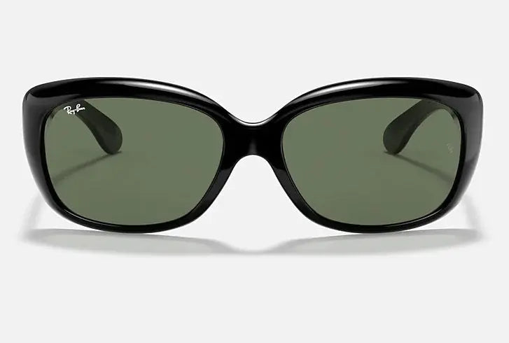 RAY-BAN Jackie Ohh Sunglasses - Black - Crystal Green Lens Ray-Ban