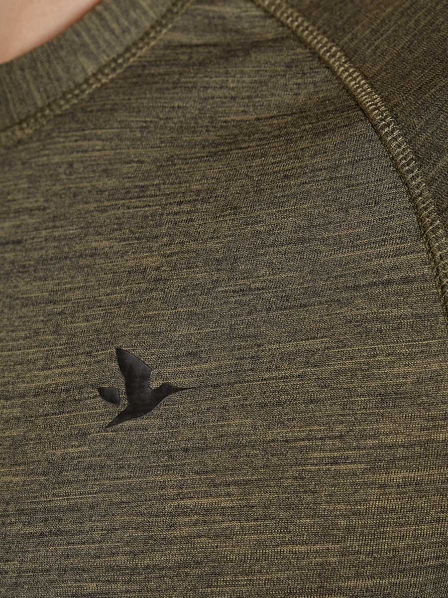 SEELAND T-Shirts - Mens Active Long Sleeve - Pine Green Seeland