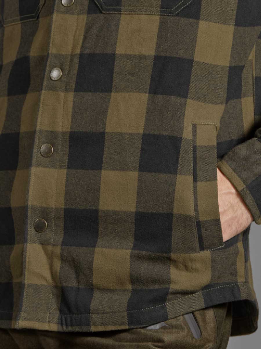 SEELAND Canada Shirt - Mens - Green Check Seeland