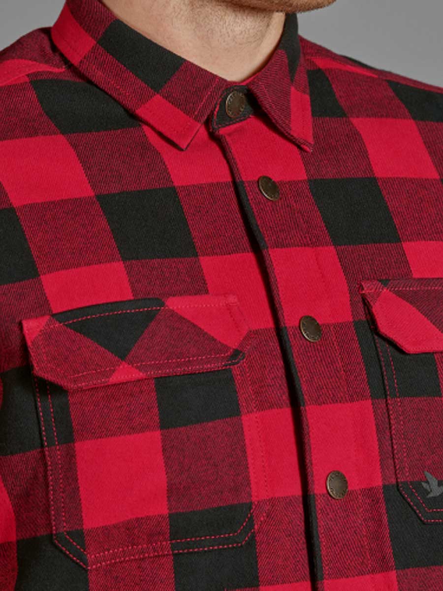 SEELAND Canada Shirt - Mens - Red Check Seeland