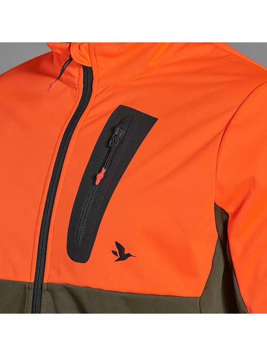 SEELAND Force Advanced Softshell Jacket - Mens - Hi-Vis Orange Seeland