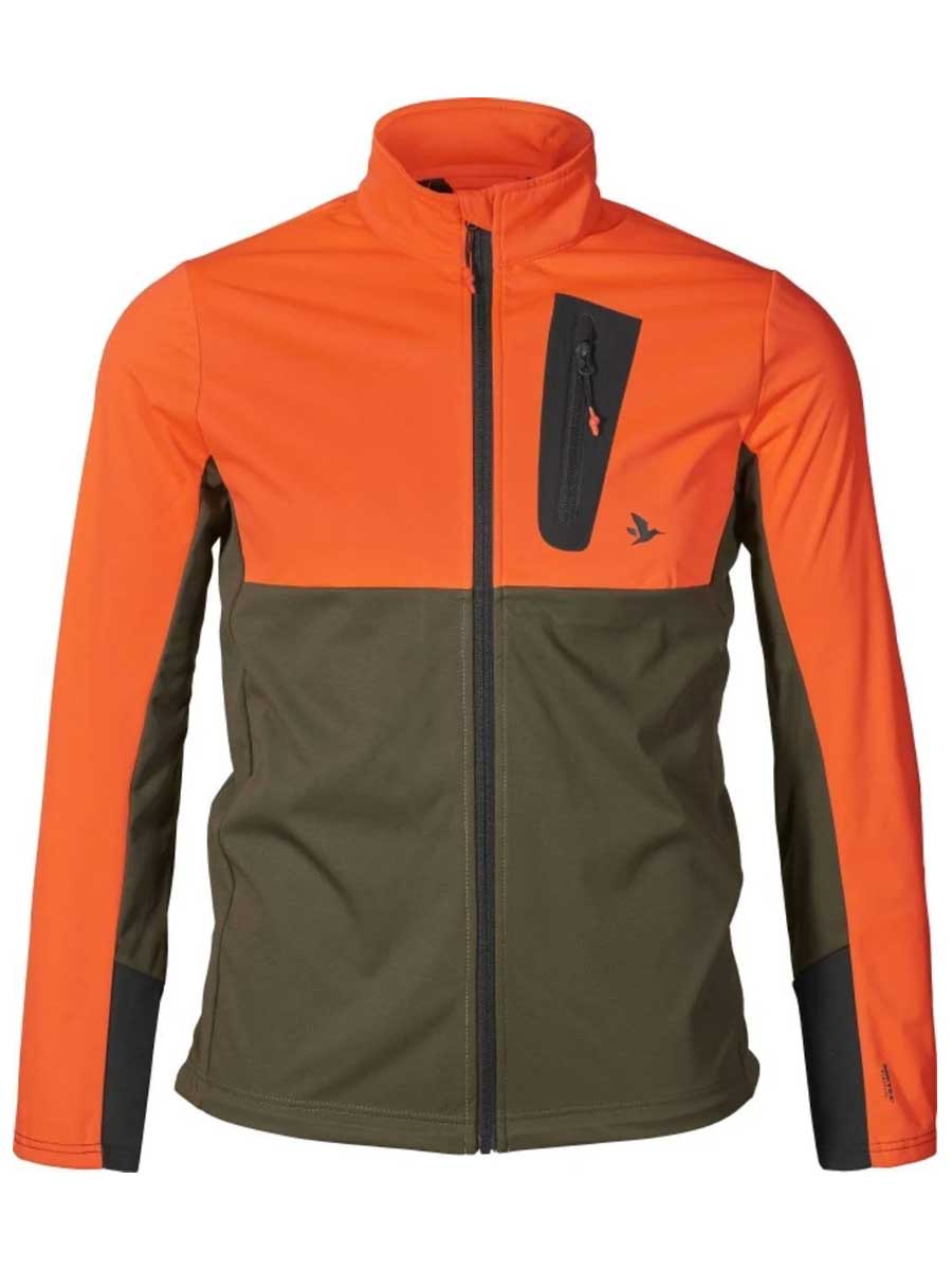 SEELAND Force Advanced Softshell Jacket - Mens - Hi-Vis Orange Seeland