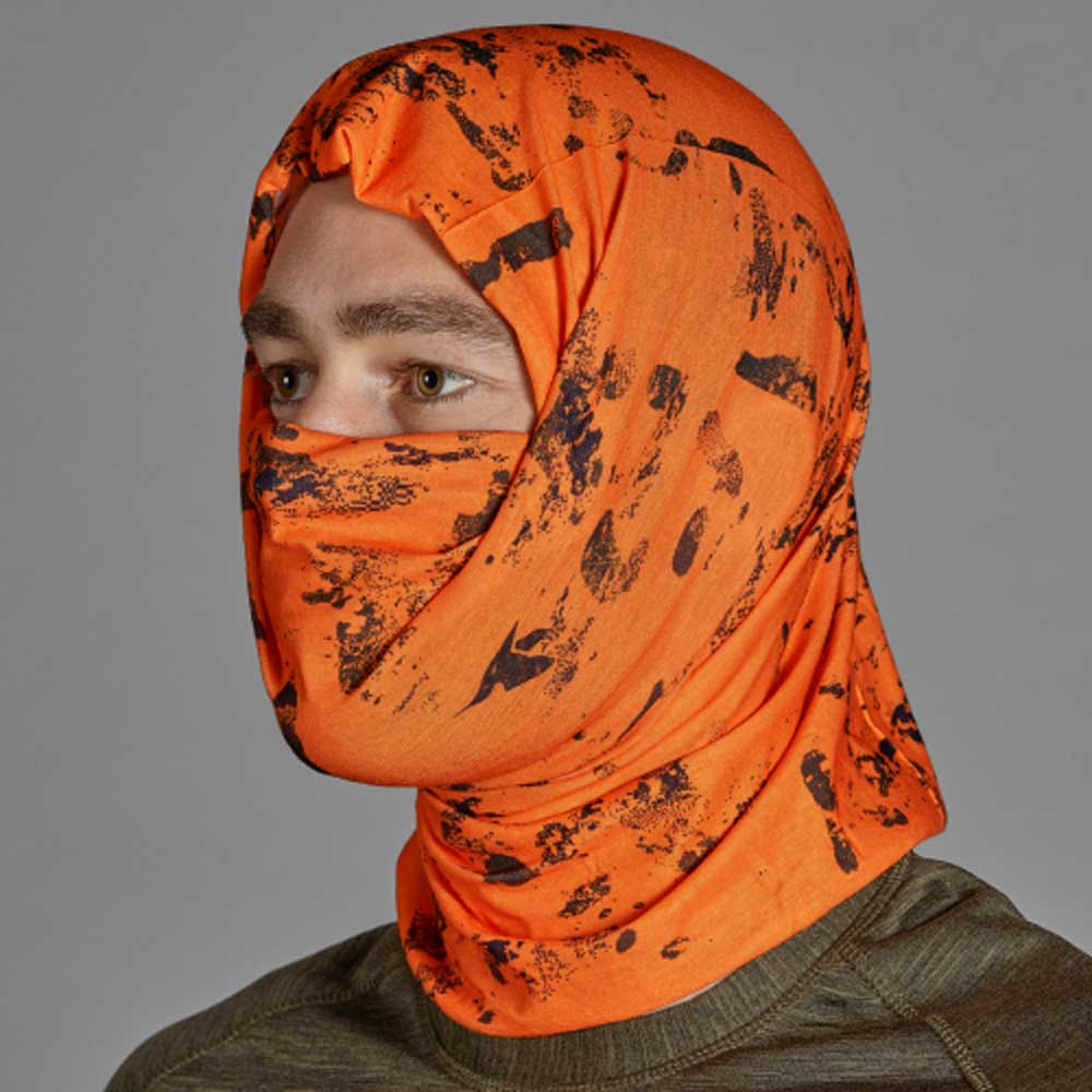 SEELAND Neck Gaiter - 2-Pack - Pine Green & InVis Orange Blaze Seeland