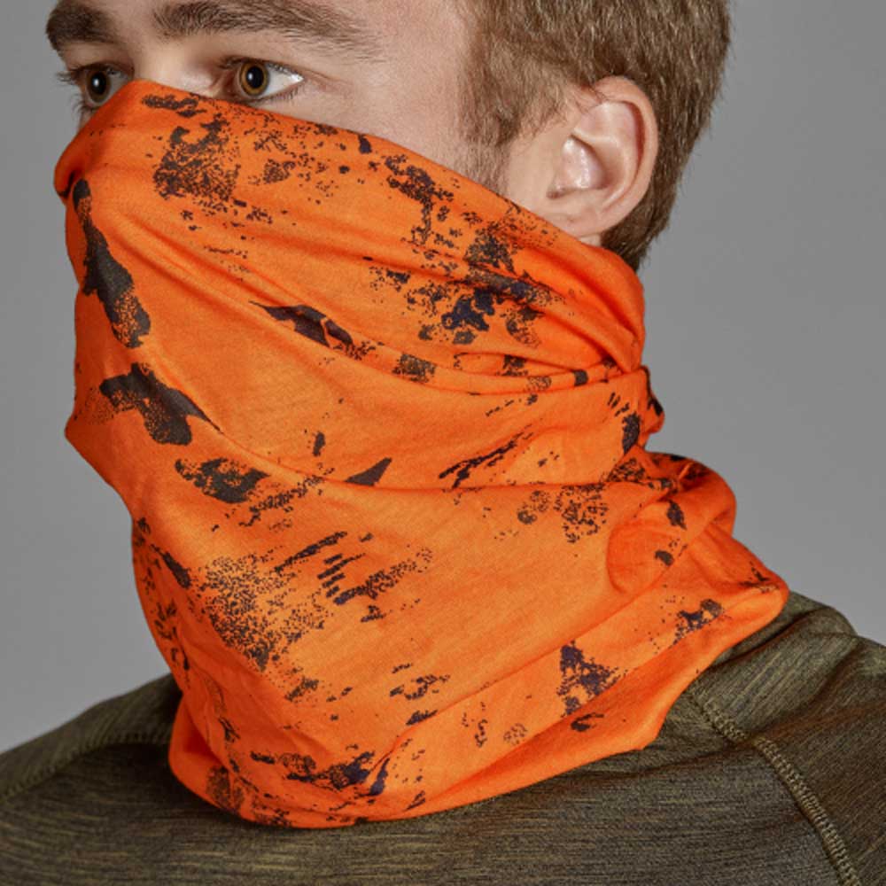 SEELAND Neck Gaiter - 2-Pack - Pine Green & InVis Orange Blaze Seeland