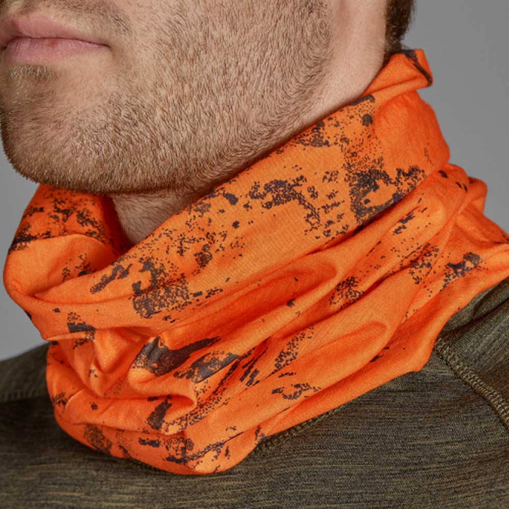 SEELAND Neck Gaiter - 2-Pack - Pine Green & InVis Orange Blaze Seeland