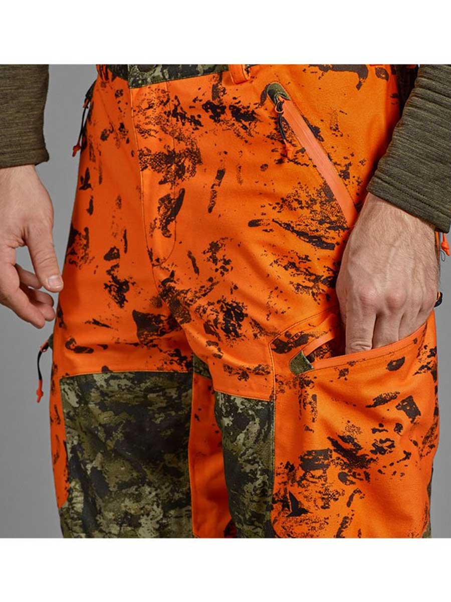 SEELAND Vantage Trousers - Men's - InVis Green / InVis Orange Blaze Seeland