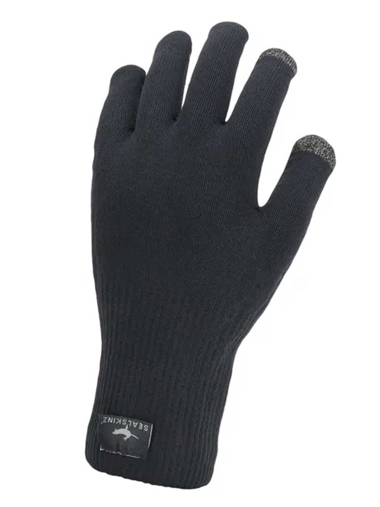 SEALSKINZ Gloves - Waterproof All Weather Ultra Grip Knitted Glove - Black