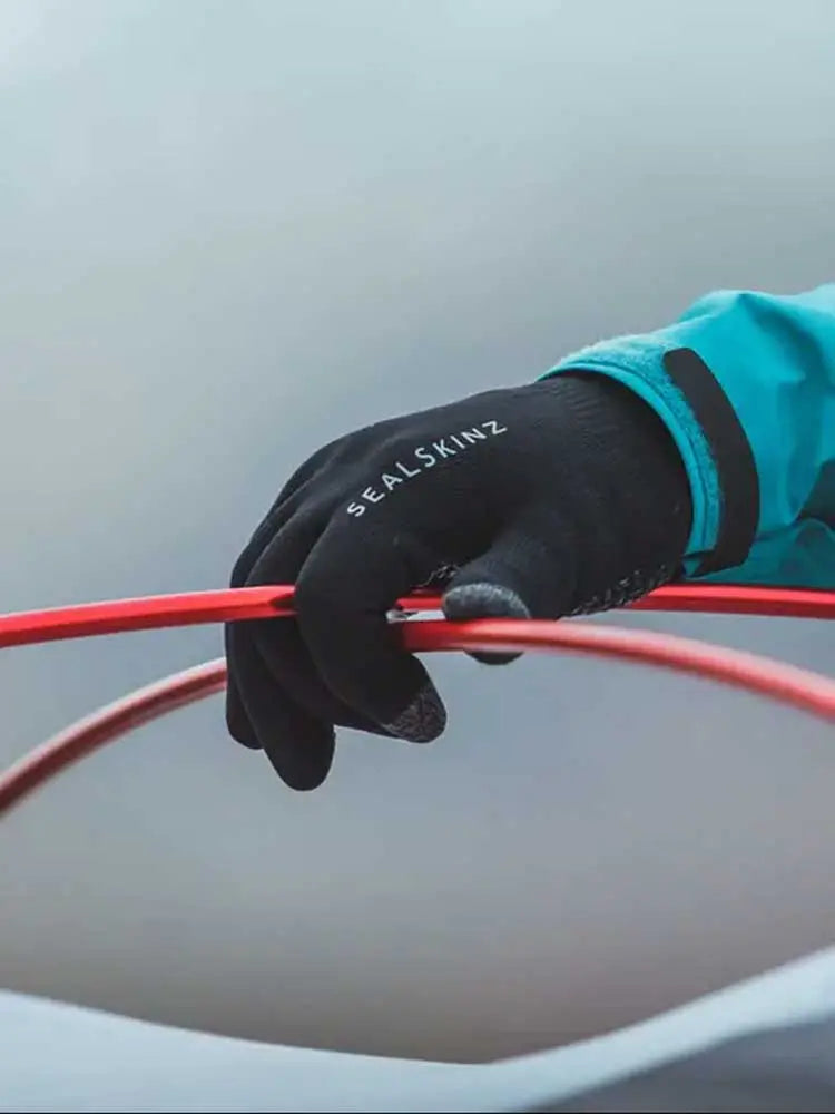 SEALSKINZ Gloves - Waterproof All Weather Ultra Grip Knitted Glove - Black