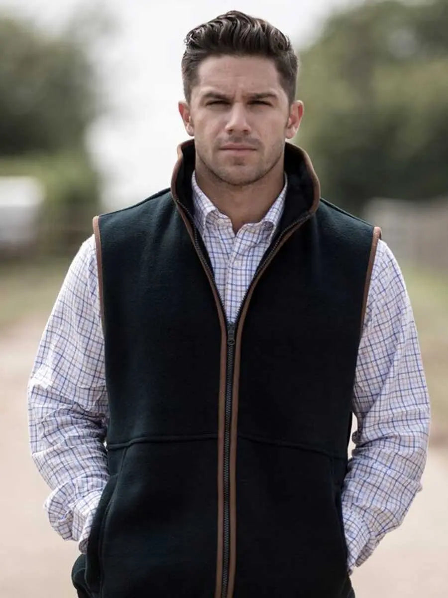 ALAN PAINE Gilet - Mens Aylsham Fleece - Navy