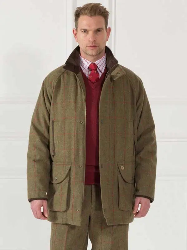 Alan Paine - Compton Waterproof Membrane Shooting Coat - Sage Tweed
