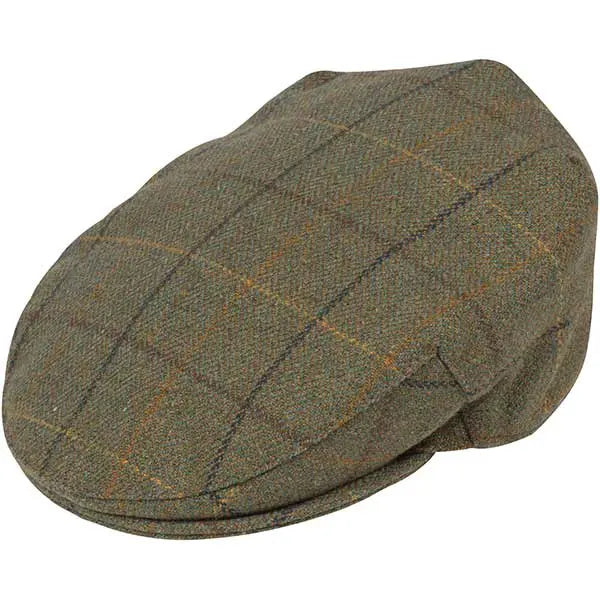 Alan Paine - Rutland Tweed Cap - Dark Moss