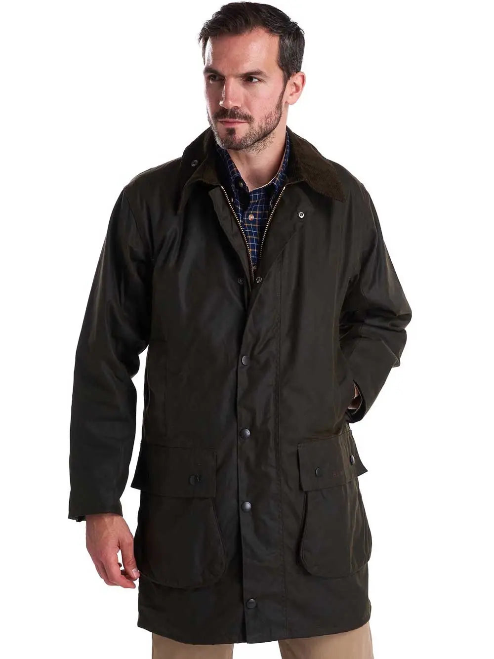 BARBOUR Wax Jacket - Mens Classic Beaufort 6oz - Olive
