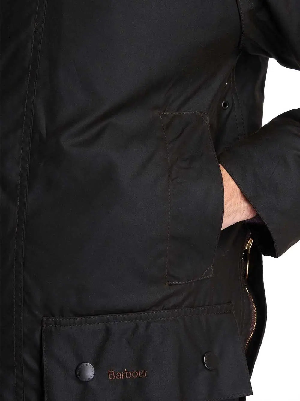 BARBOUR Wax Jacket - Mens Classic Beaufort 6oz - Olive