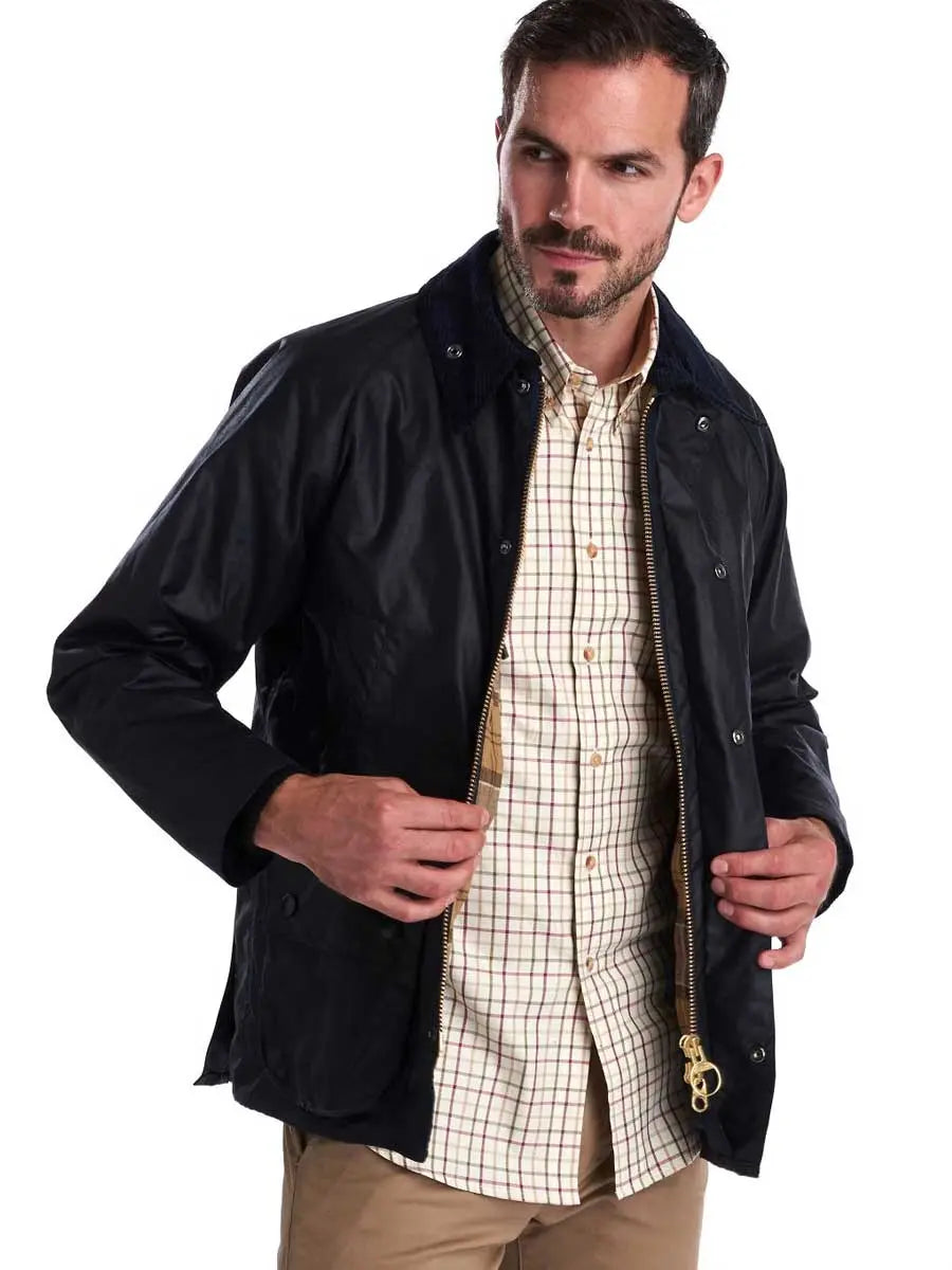 BARBOUR Wax Jacket – Mens Bedale - Navy