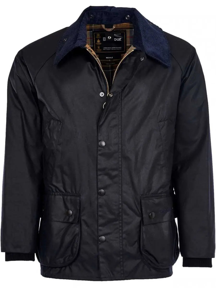 BARBOUR Wax Jacket – Mens Bedale - Navy