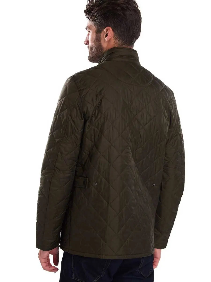 BARBOUR Jacket - Mens Chelsea Flyweight Quilted - Olive