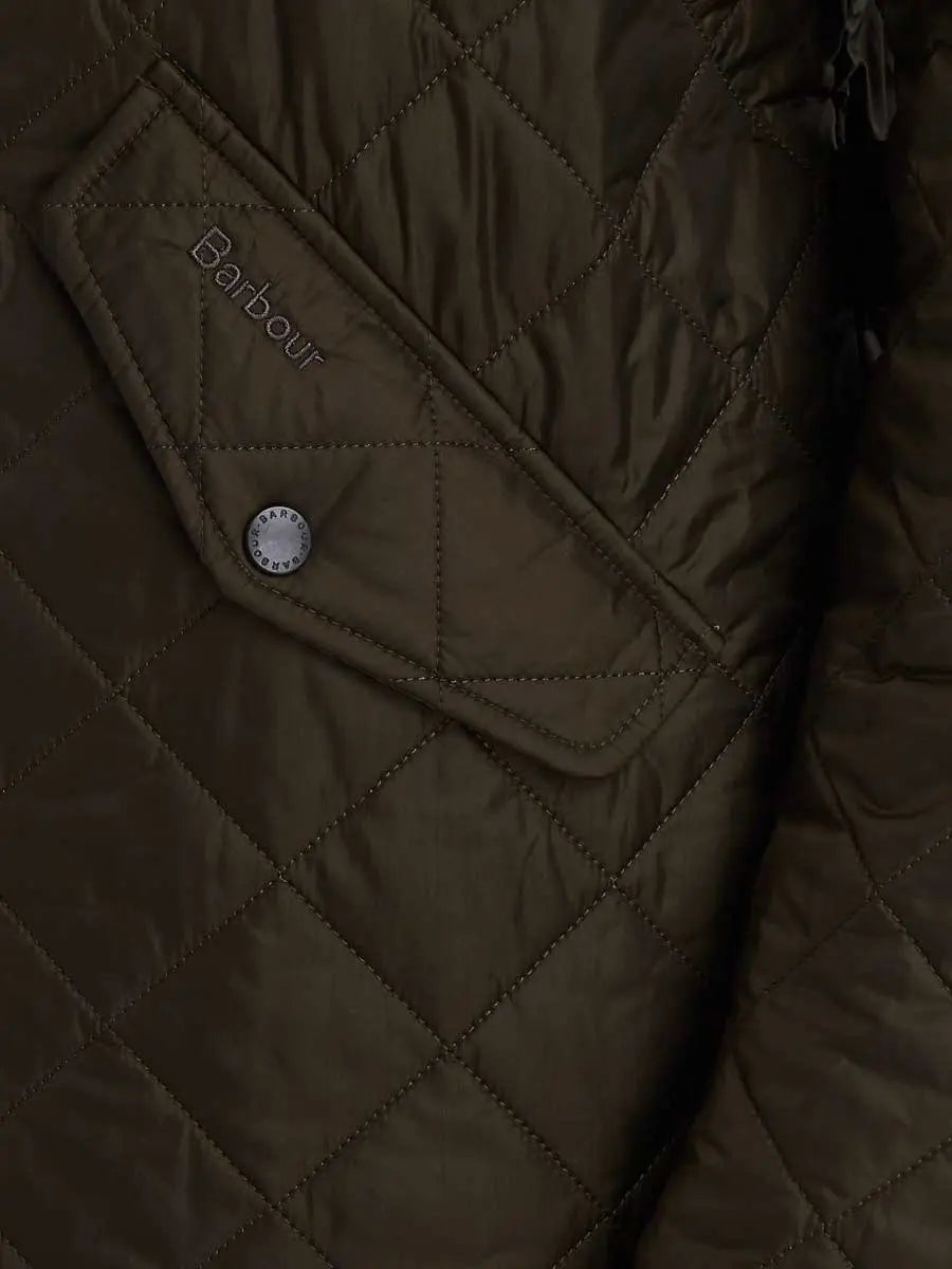 BARBOUR Jacket - Mens Chelsea Flyweight Quilted - Olive