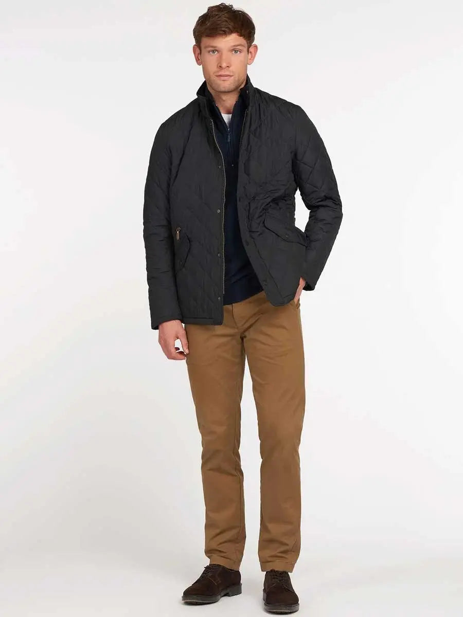 BARBOUR Jacket - Mens Chelsea Sportsquilt - Navy