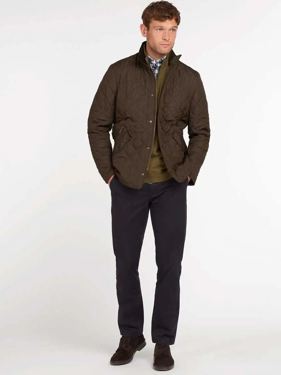 BARBOUR Chelsea Sportsquilt Jacket - Mens - Olive Barbour
