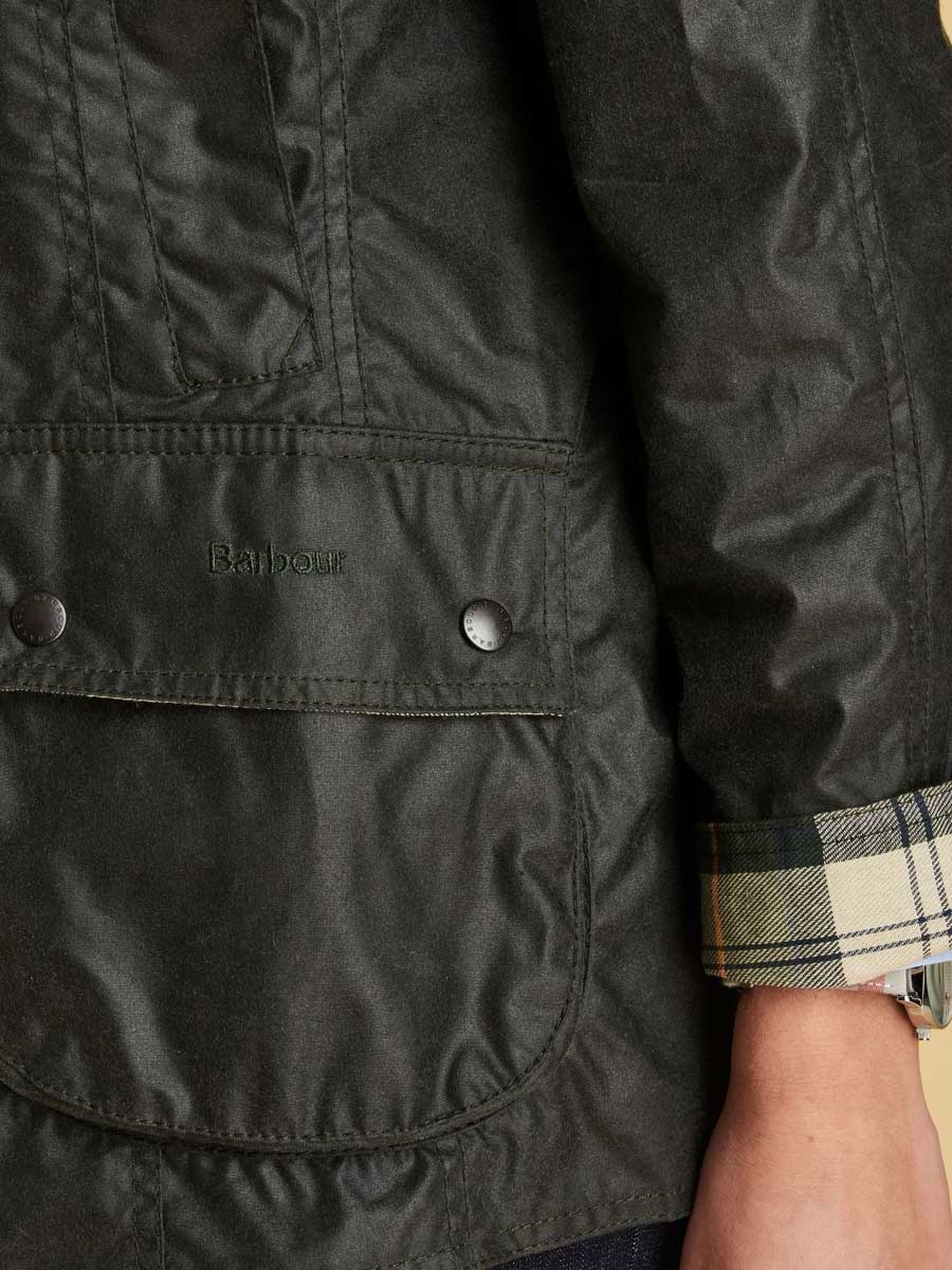 BARBOUR Wax Jacket - Ladies Beadnell - Sage