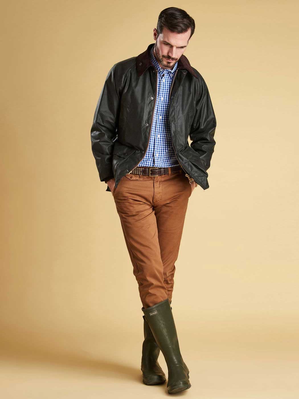 BARBOUR Wax Jacket – Mens Bedale - Sage