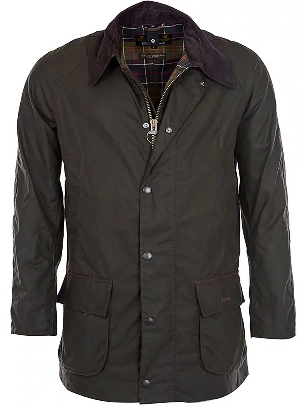 BARBOUR Bristol Wax Jacket - Mens - Olive